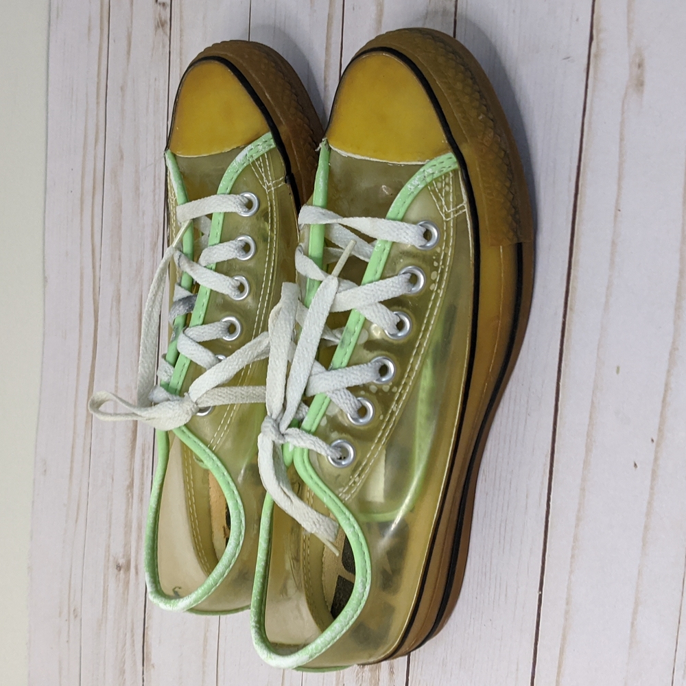 Unisex Converse Chuck Taylor Clear Glow In The Dark Size 6 / women's 8